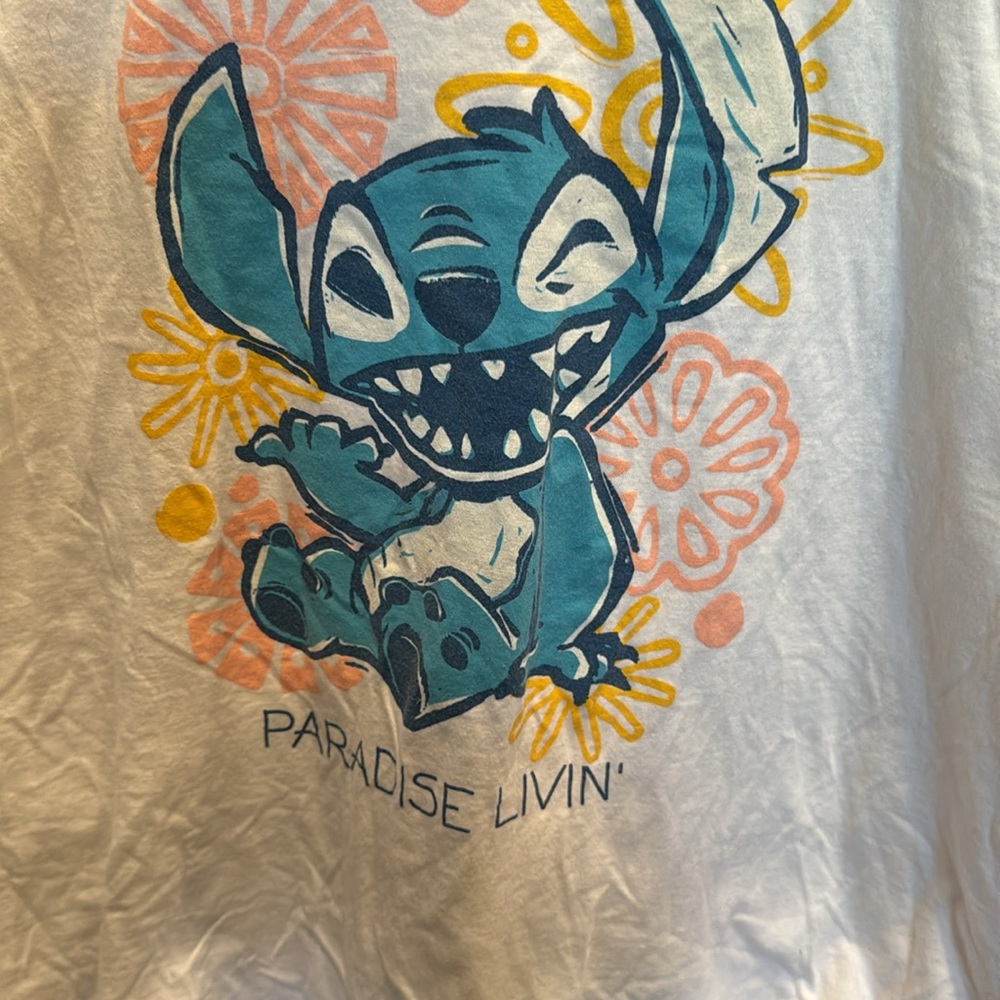 Disney stitch paradise livin graphic t shirt size xl lilo & stitch - Picture 2 of 4
